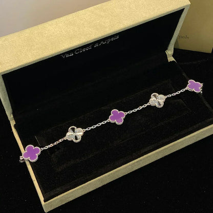 [Glimmer] CLOVER 5 MOTIF VIOLET ブレスレットコレクション