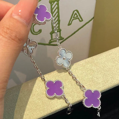 [Glimmer] CLOVER 5 MOTIF VIOLET ブレスレットコレクション