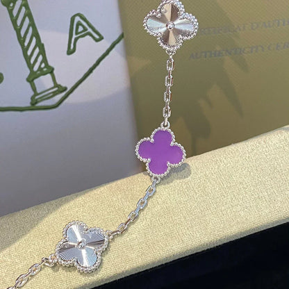 [Glimmer] CLOVER 5 MOTIF VIOLET ブレスレットコレクション