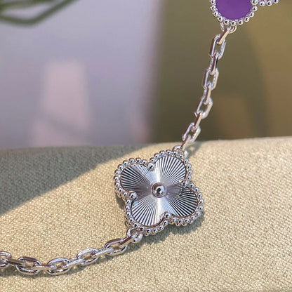 [Glimmer] CLOVER 5 MOTIF VIOLET ブレスレットコレクション