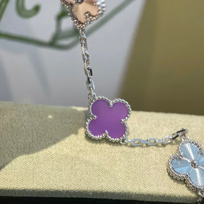 [Glimmer] CLOVER 5 MOTIF VIOLET ブレスレットコレクション