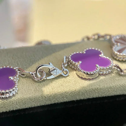 [Glimmer] CLOVER 5 MOTIF VIOLET ブレスレットコレクション