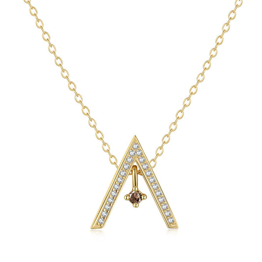 [Glimmer Jewelry]煌めく「A」型ネックレス