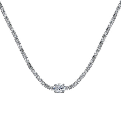 [Glimmer Jewelry]1.0カラット シャイニング オーバルカット ネックレス