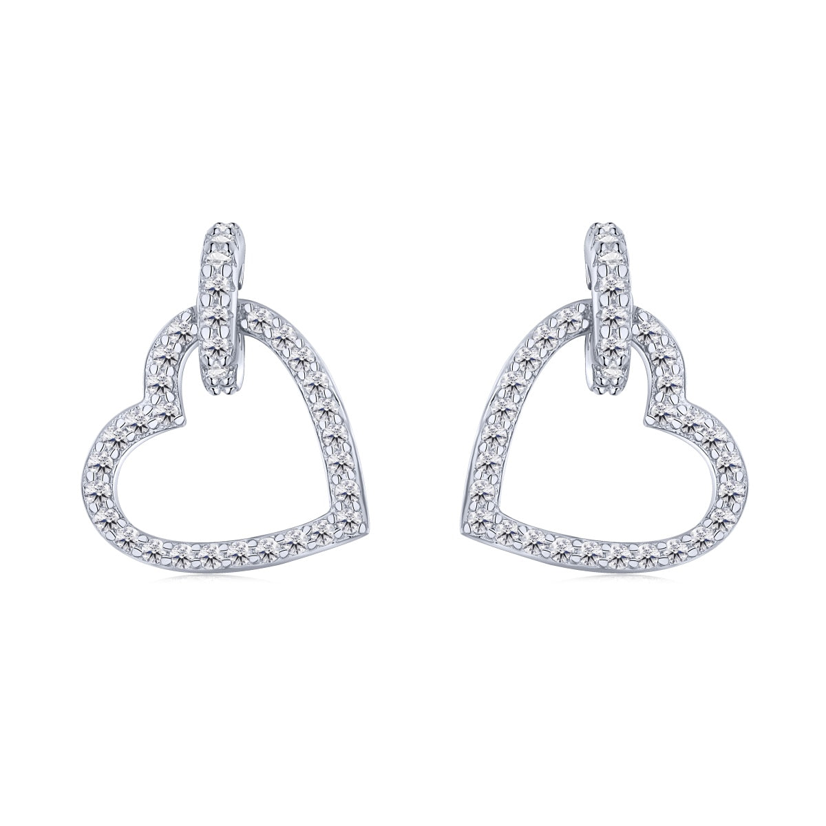 [Glimmer Jewelry]Dainty Heart Shape Earrings