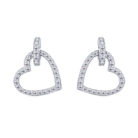 [Glimmer Jewelry]Dainty Heart Shape Earrings