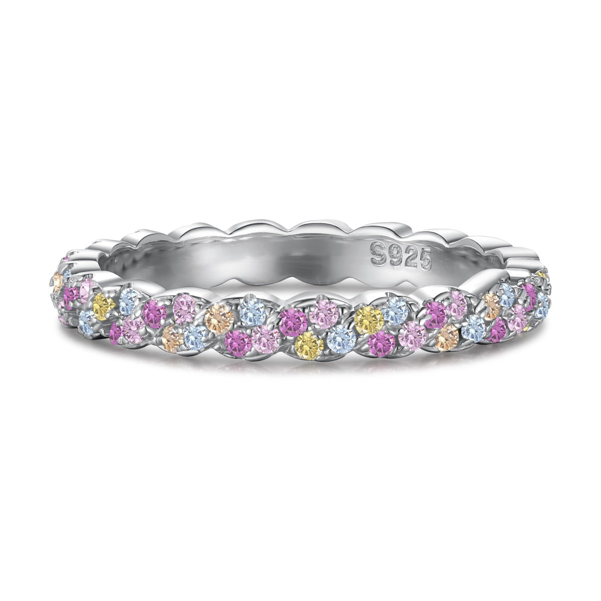 [Glimmer Jewelry]Dainty Ebullient Round Cut Daily Ring