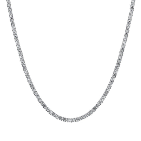 [Glimmer Jewelry]繊細なラウンドシェイプテニスネックレス