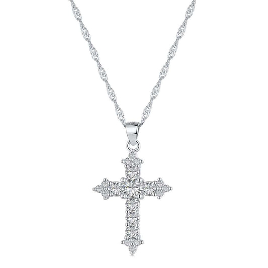 [Glimmer Jewelry]Delicate Cross Shape Necklace