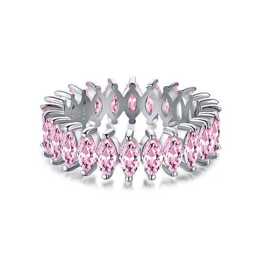 [Glimmer Jewelry]Gorgeous Marquise Cut Tennis Ring