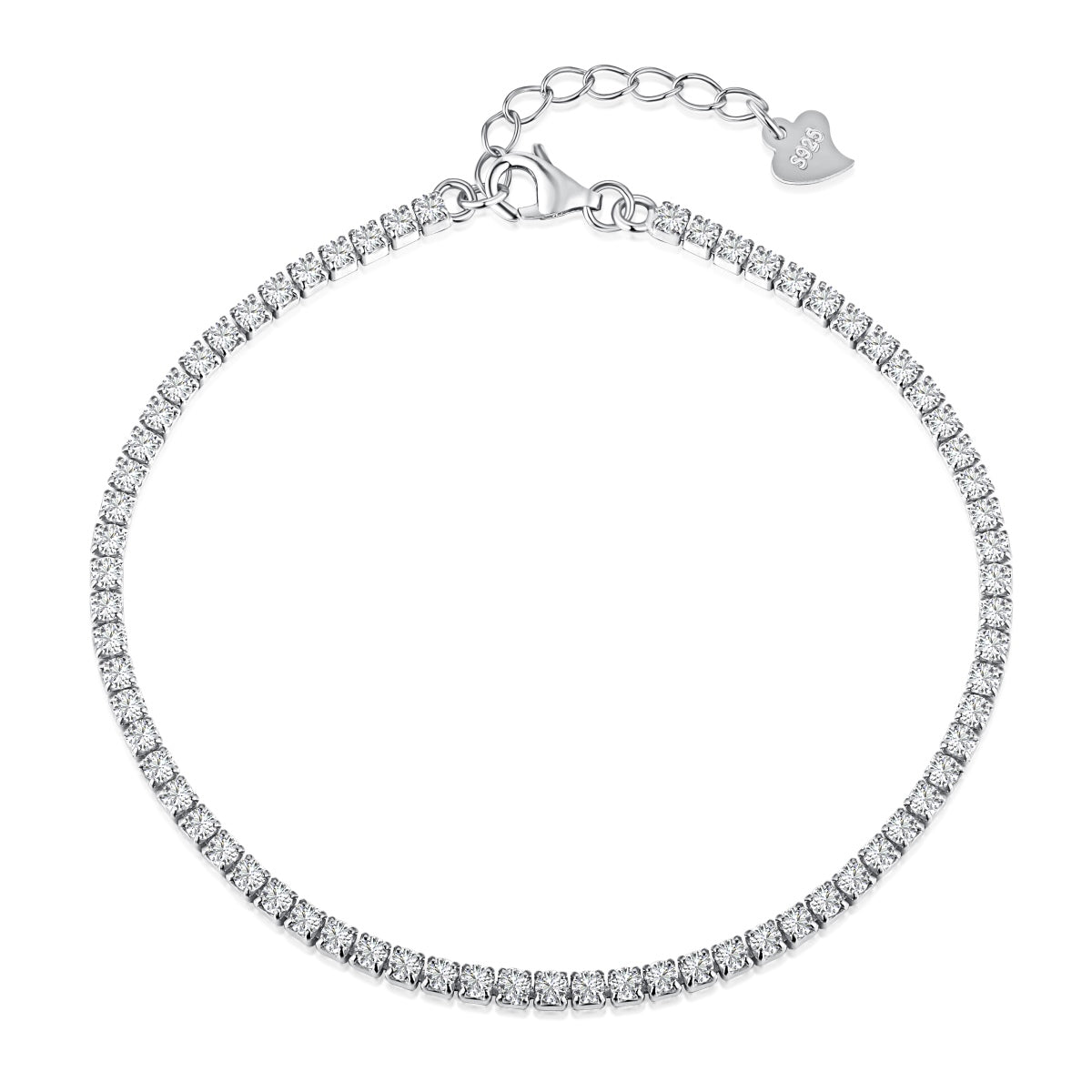 [Glimmer Jewelry]輝くシャイニング プリンセスカット テニスブレスレット