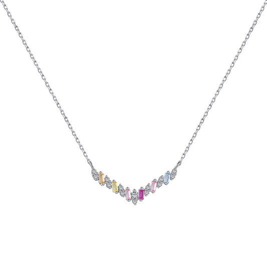 [Glimmer Jewelry]きらめくレインボーネックレス