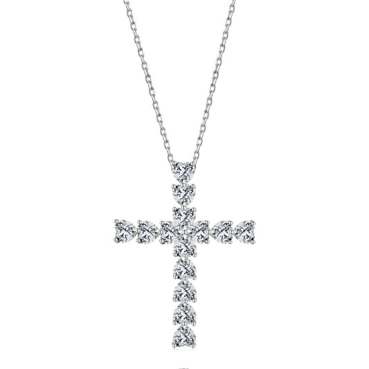 [Glimmer Jewelry]Radiant Cross Shape Necklace