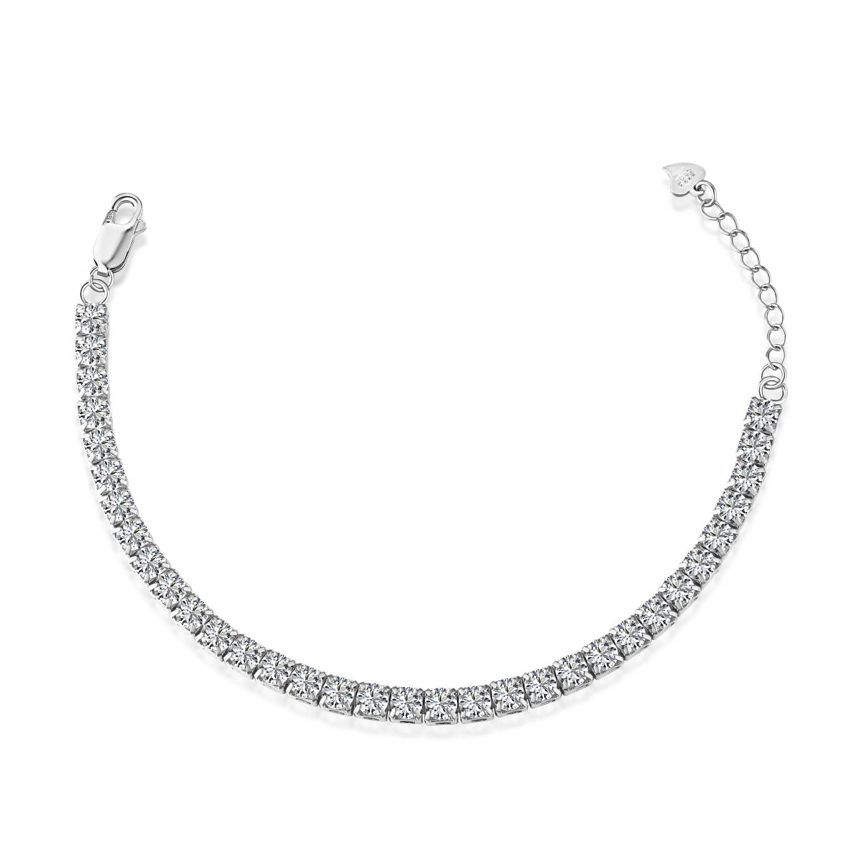 [Glimmer Jewelry]輝くラディアント プリンセスカット テニスブレスレット