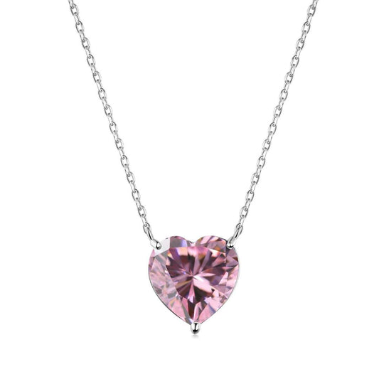 [Glimmer Jewelry]6.0カラット ラディアントハートシェイプネックレス