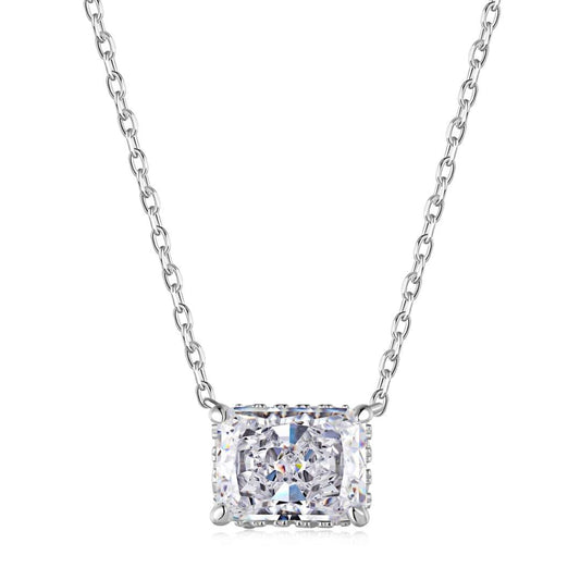 [Glimmer Jewelry]Luxurious Square Shape Colorful Necalack
