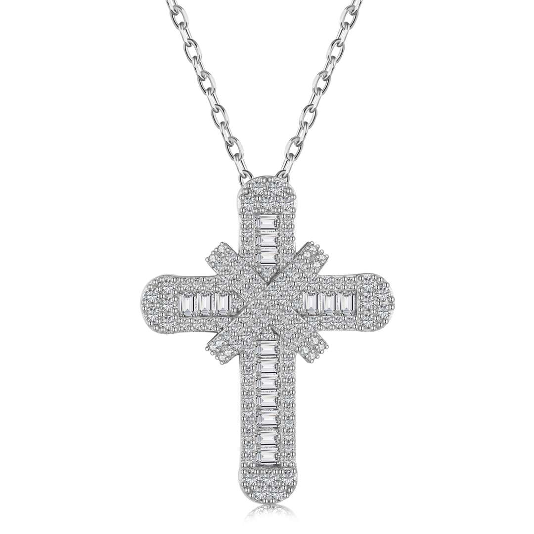 [Glimmer Jewelry]かすみ草とダイヤモンドのネックレス