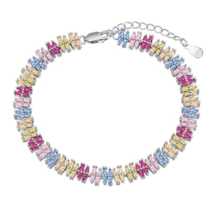 [Glimmer Jewelry]Sparkling Exquisite Multi Cut Party Bracelet