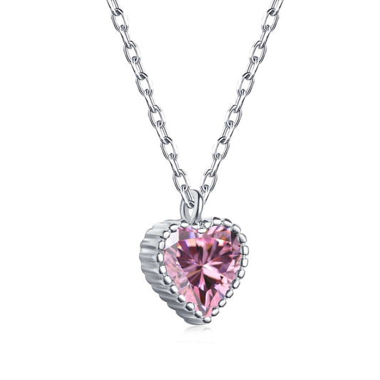 [Glimmer Jewelry]Ornate Heart Shape Necklace