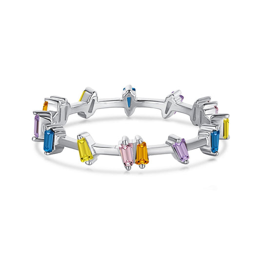 [Glimmer Jewelry]Unique Trapezoid Cut Daily Ring