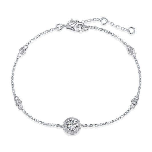 [Glimmer Jewelry]ゴージャスなラウンドカットブレスレット