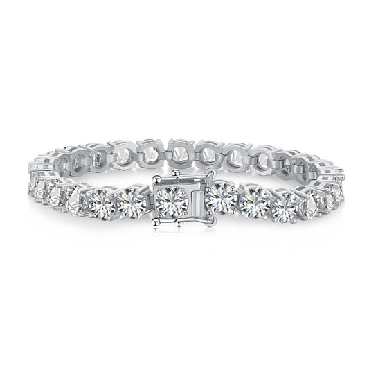 [Glimmer Jewelry]0.75カラット 華やかラウンドカット ウェディングブレスレット