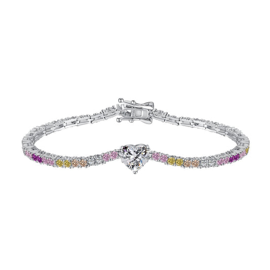 [Glimmer Jewelry]繊細なロマンティックハート型恋人ブレスレット