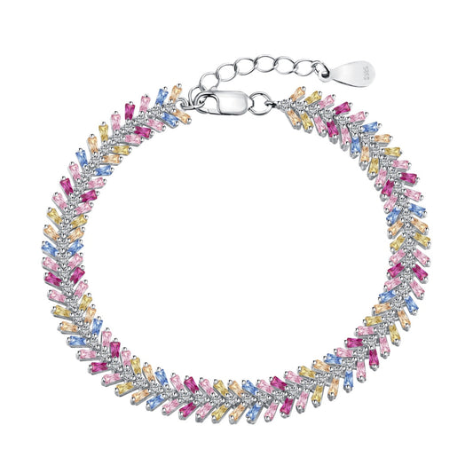 [Glimmer Jewelry]デイリーユースに エメラルドカット ブレスレット