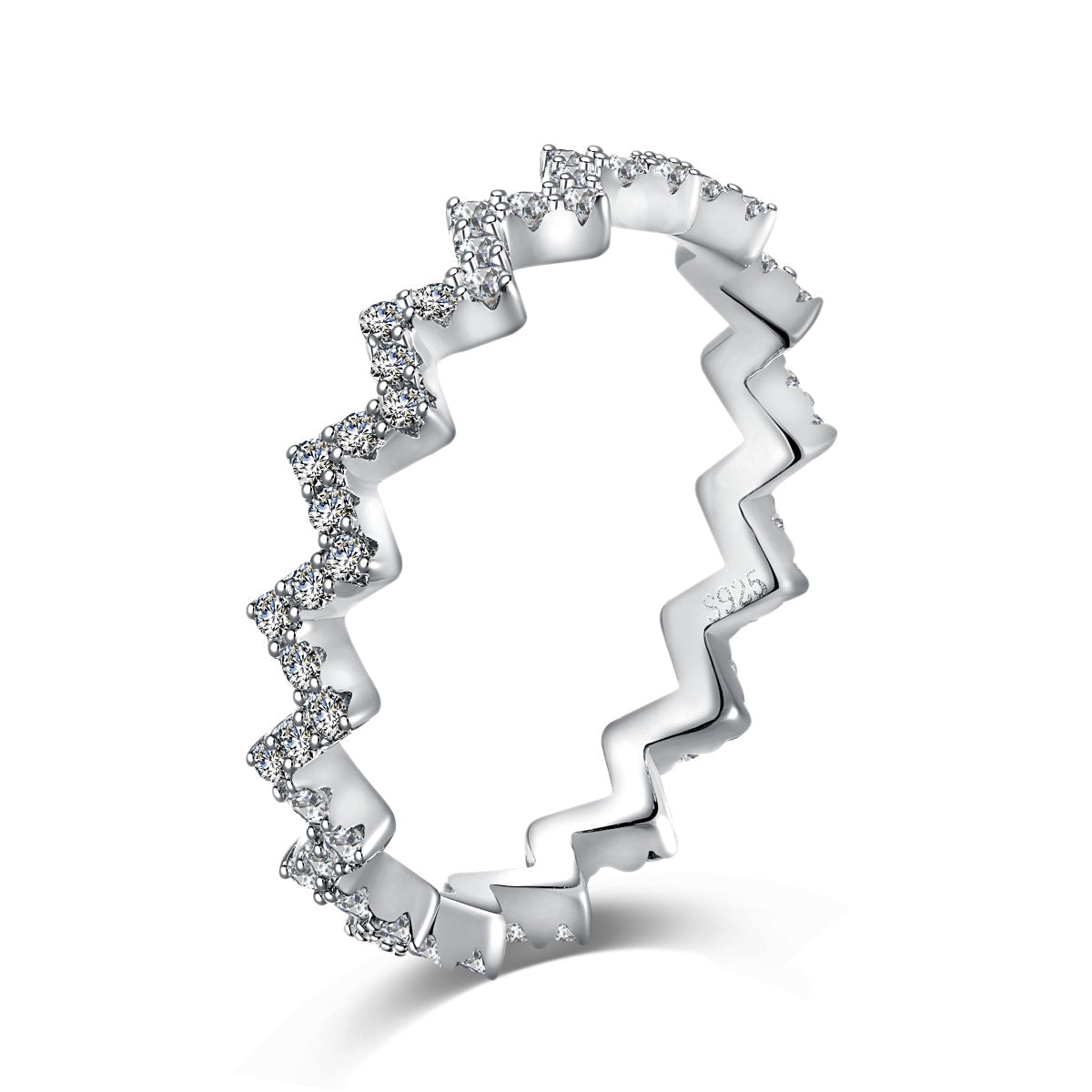 [Glimmer Jewelry]Delicate Enchanting Wave Shape Daily Ring