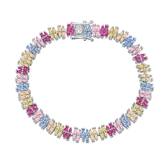 [Glimmer Jewelry]煌めく精巧なマルチカットパーティブレスレット