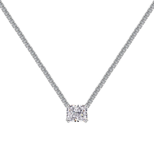 [Glimmer Jewelry]4.0カラット エレガントラディアントカットネックレス