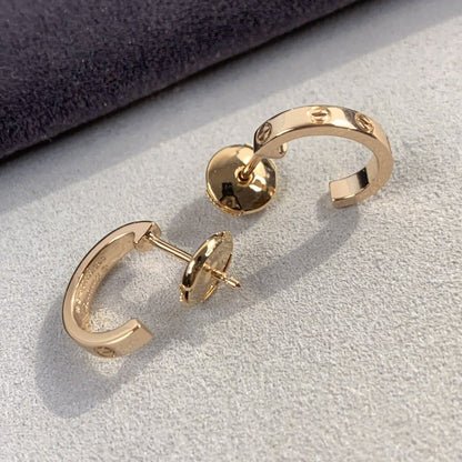 [Glimmer]LOVEイヤリング 2.65MM ピンクゴールド