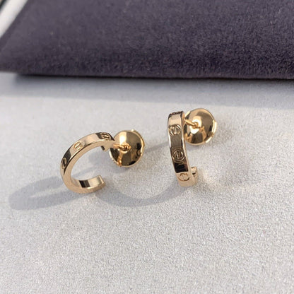 [Glimmer]LOVEイヤリング 2.65MM ピンクゴールド