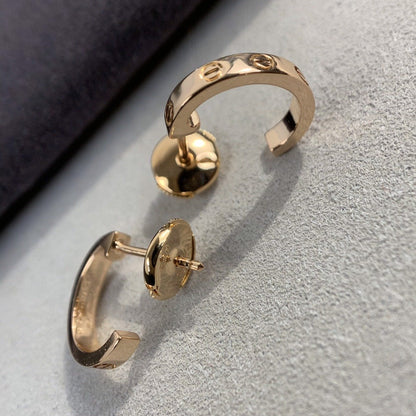 [Glimmer]LOVEイヤリング 2.65MM ピンクゴールド