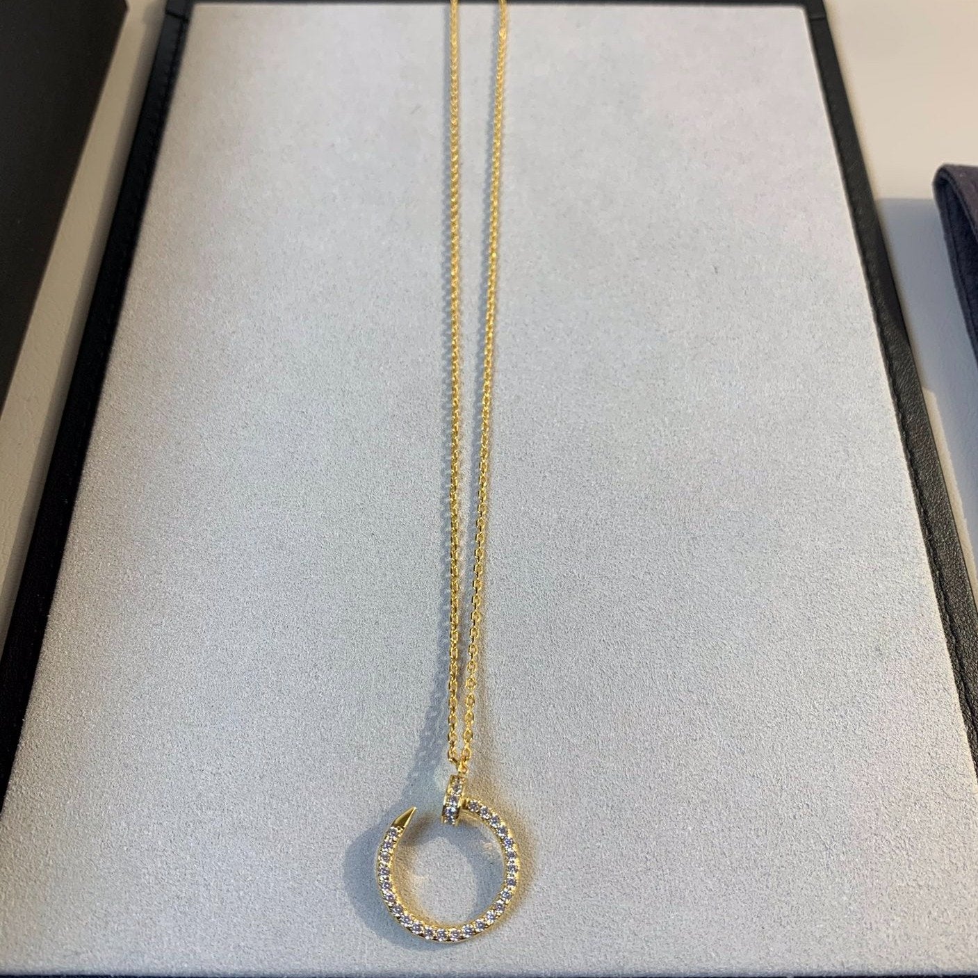 [Glimmer]JUSTE NECKLACE GOLD DIAMONDS