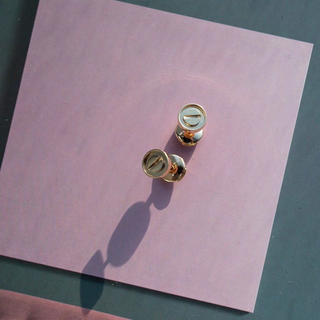 [Glimmer]ラブピアス ピンクゴールド 10mm