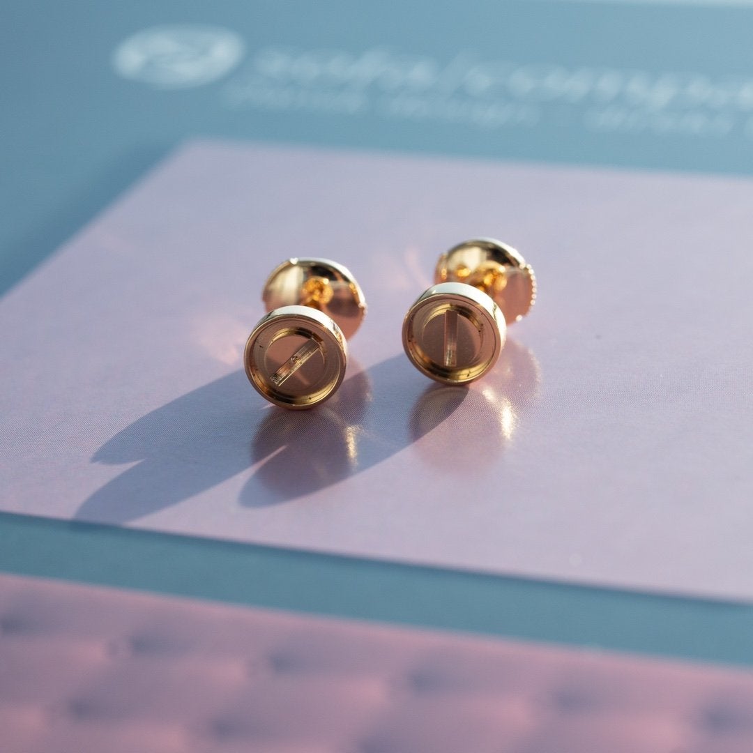 [Glimmer]ラブピアス ピンクゴールド 10mm