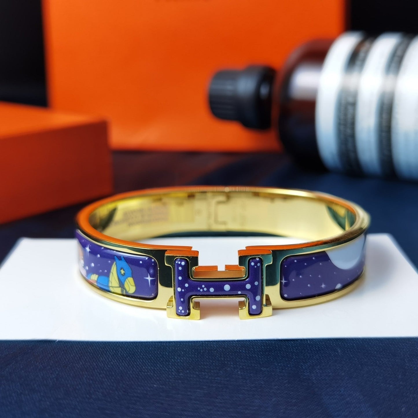 [Glimmer]H スター＆ムーンブレスレット 12MM