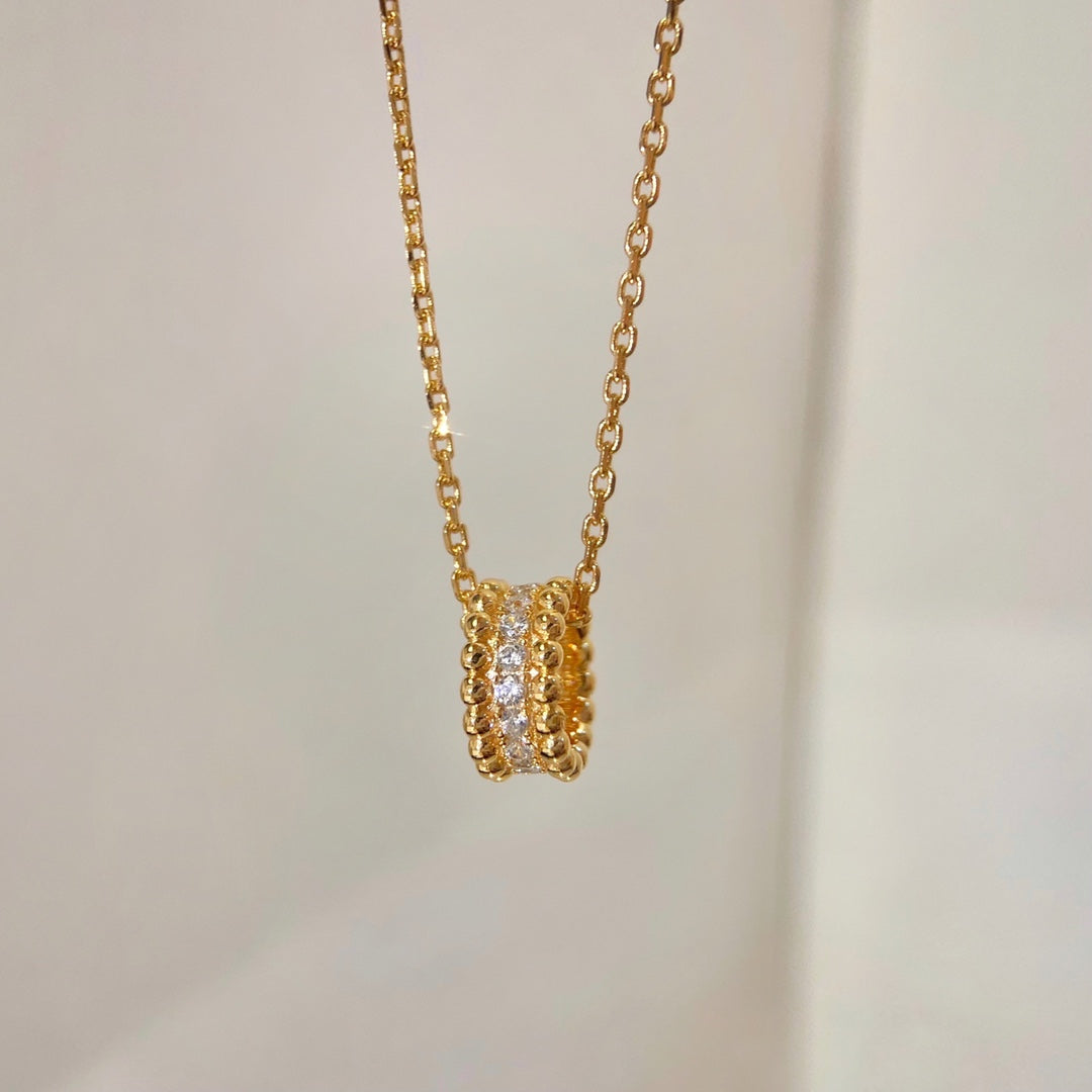 [Glimmer]パーリーダイヤモンドネックレス