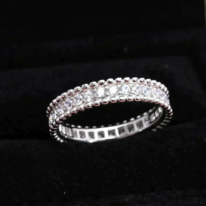 [Glimmer]PERLEE DIAMOND SILVER RING