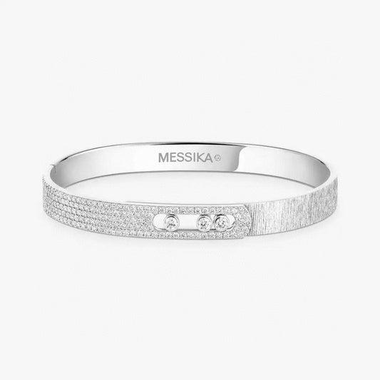 [Glimmer]2026 BRAND-NEW FROSTED BRACELET WITH DIAMONDS THREE COLORS