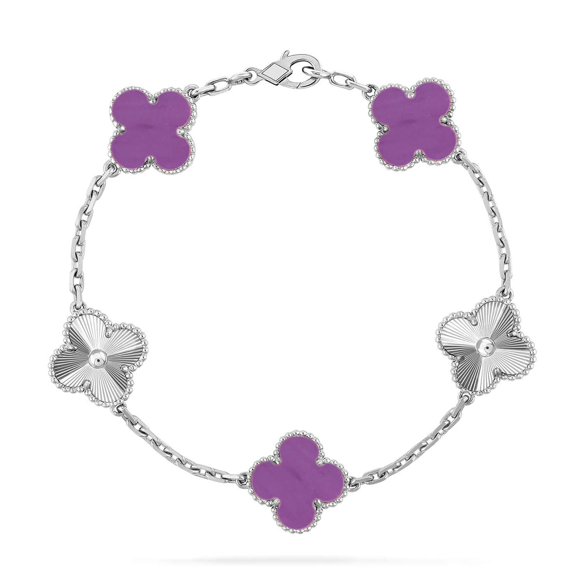 [Glimmer] CLOVER 5 MOTIF VIOLET ブレスレットコレクション