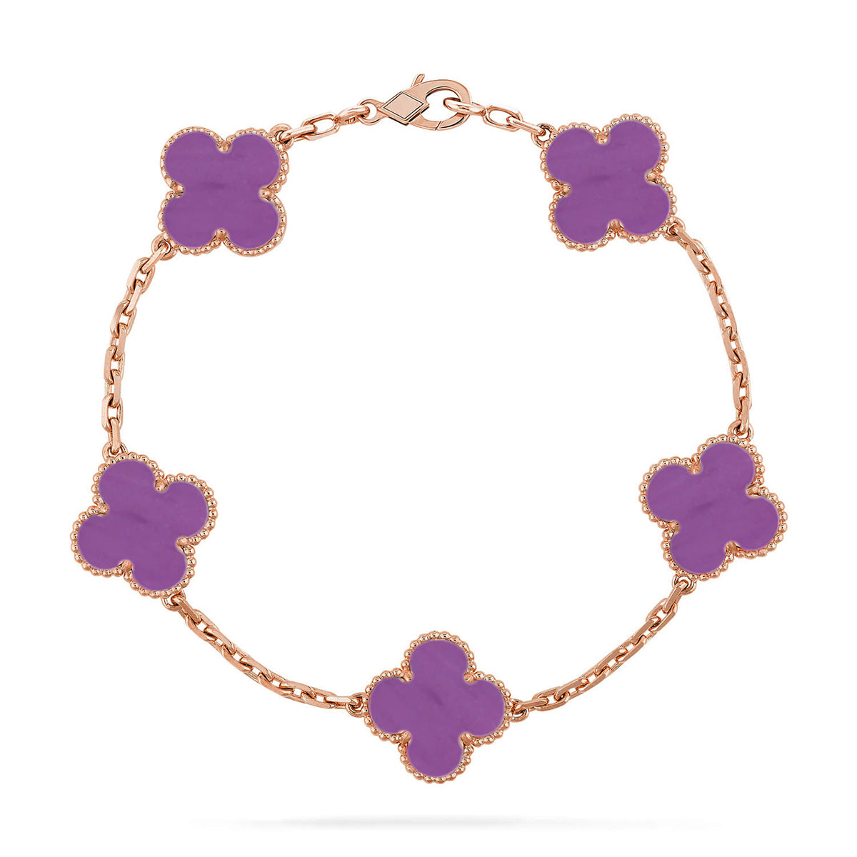 [Glimmer] CLOVER 5 MOTIF VIOLET ブレスレットコレクション