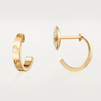 [Glimmer]LOVEイヤリング 2.65MM ピンクゴールド
