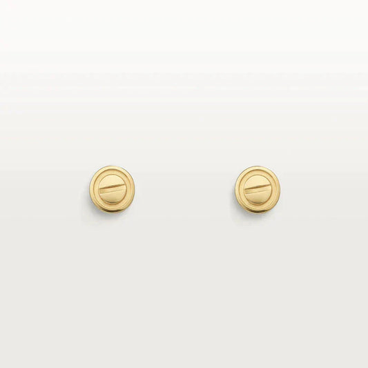 [Glimmer]LOVEイヤリング ゴールド 10mm