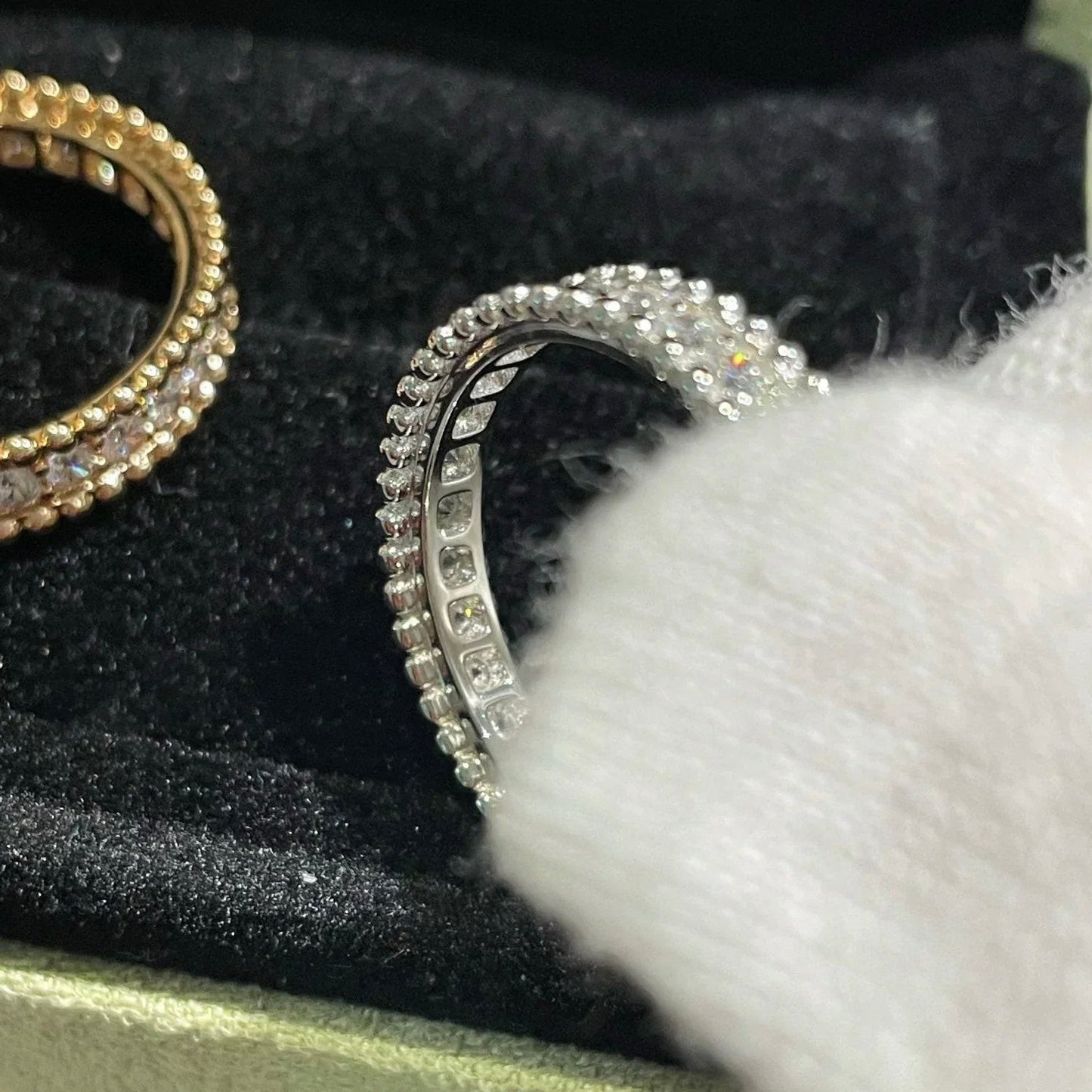 [Glimmer]PERLEE DIAMOND SILVER RING