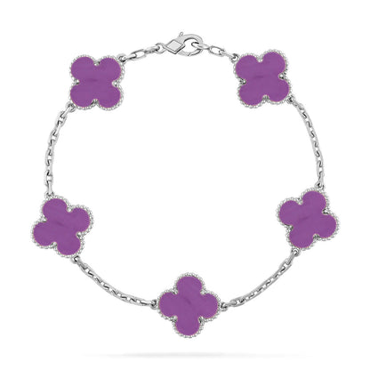 [Glimmer] CLOVER 5 MOTIF VIOLET ブレスレットコレクション