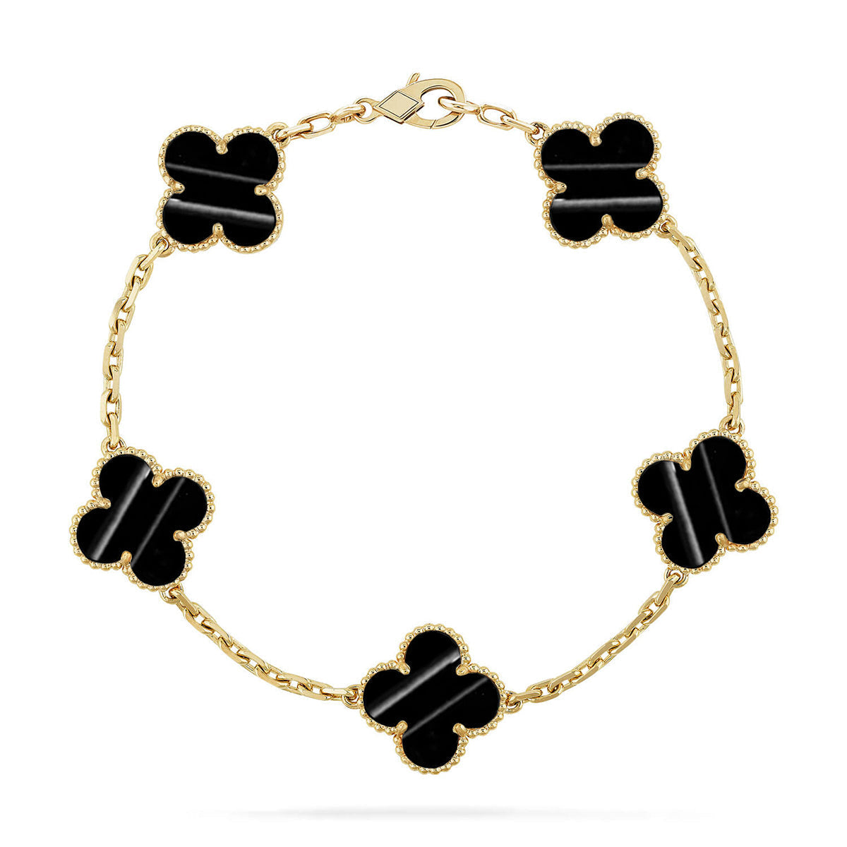 [Glimmer] CLOVER 5 MOTIF PULSAR STONE BRACELET COLLECTION