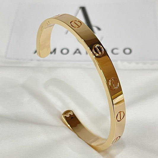 [Glimmer]LOVE BRACELET 6.1MM OPEN CUFF