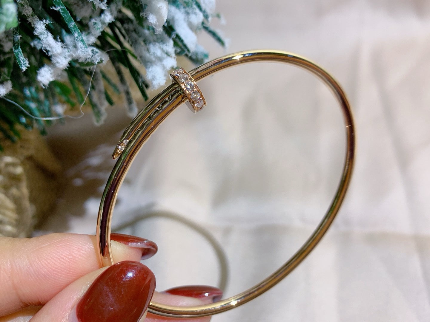 [Glimmer]JUSTE BRACELET 2.5MM ダイヤモンド